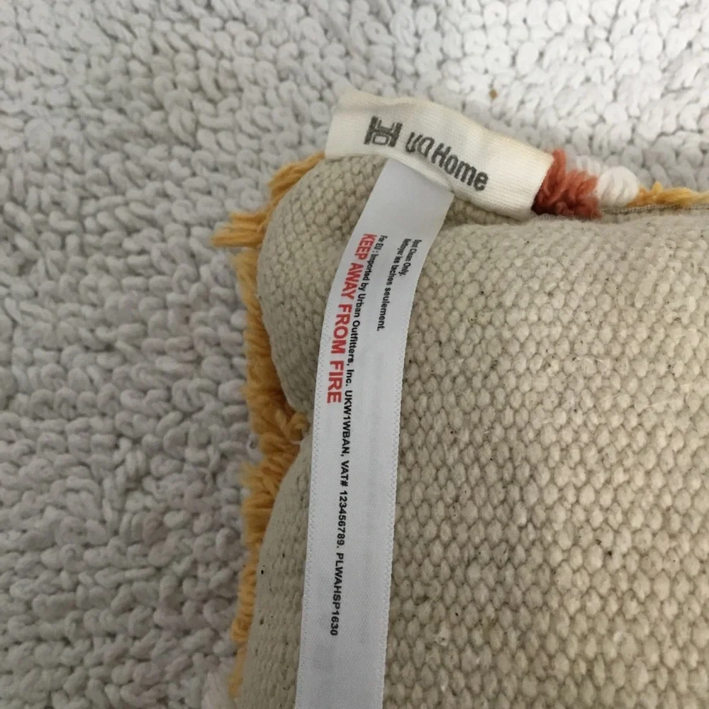 Urban Outfitters Small Tufted Rainbow Pillow